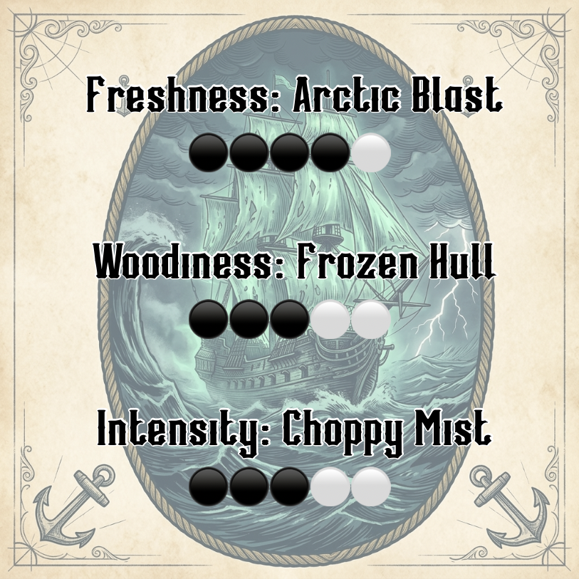 The Dutchman (Tides of Fortune #3) | Sub-Zero Ozonic Air • Mineral Sel de Mer • Frost-Bitten White Birch