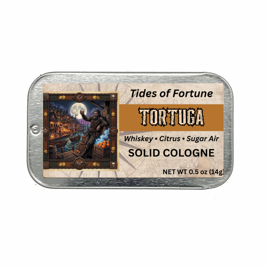 Tortuga Solid Cologne (Tides of Fortune #4) | Oak-Aged Reserve Whiskey • Sugar-Dusted Harbor Air • Sun-Warmed Tropical Rind