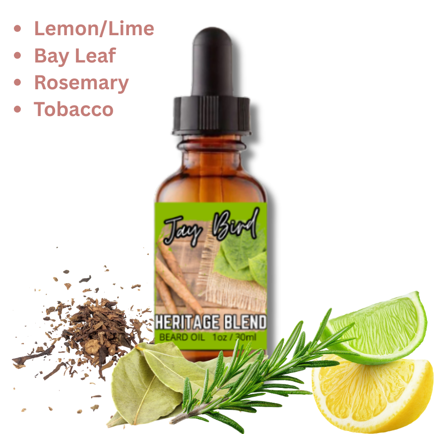 Heritage Blend Beard Oil - Citrus | Bay Leaf | Tobacco