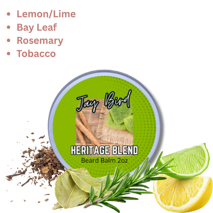 Heritage Blend Beard Balm - Citrus | Bay Leaf | Tobacco