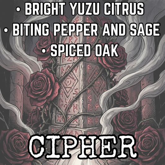 Cipher (Limited Reserve) | Bright Yuzu Citrus • Biting Pepper & Sage • Spiced Oak
