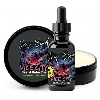 Vice City Oil and Balm (Limited Reserve) | Neon Watermelon • Bitter White Grapefruit • Smoked Cologne & Dark Woods