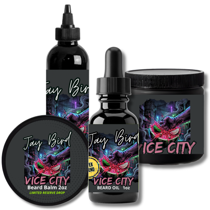 Vice City Complete Beard (Limited Reserve) | Neon Watermelon • Bitter White Grapefruit • Smoked Cologne & Dark Woods