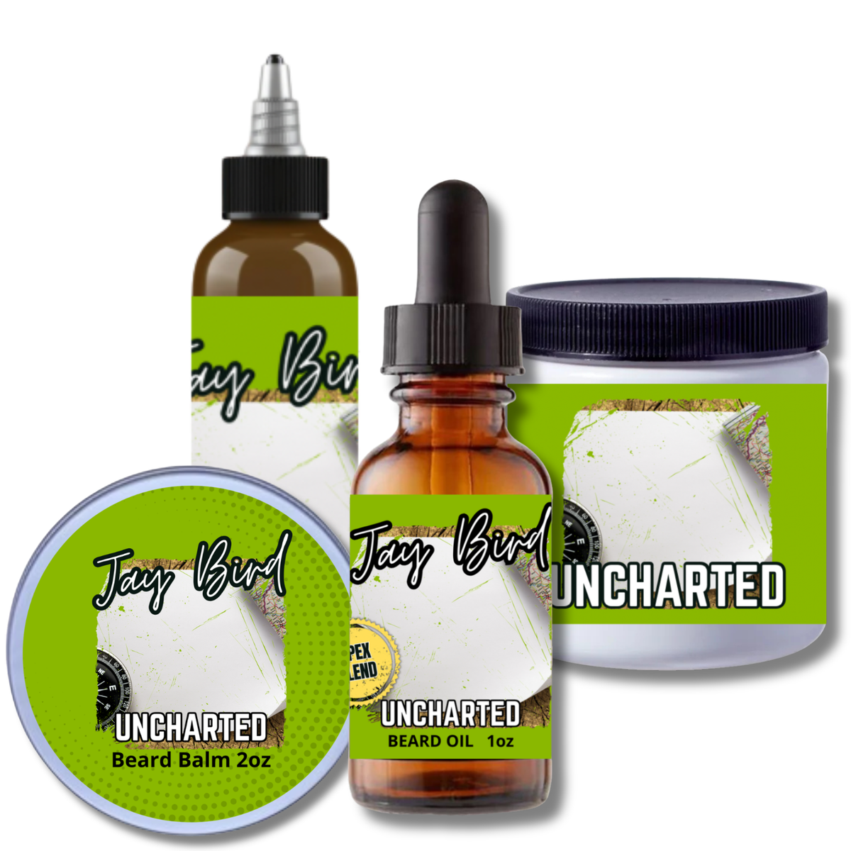 Uncharted Complete Beard Styling| Oil, Balm, Liquid Butter, and Butter