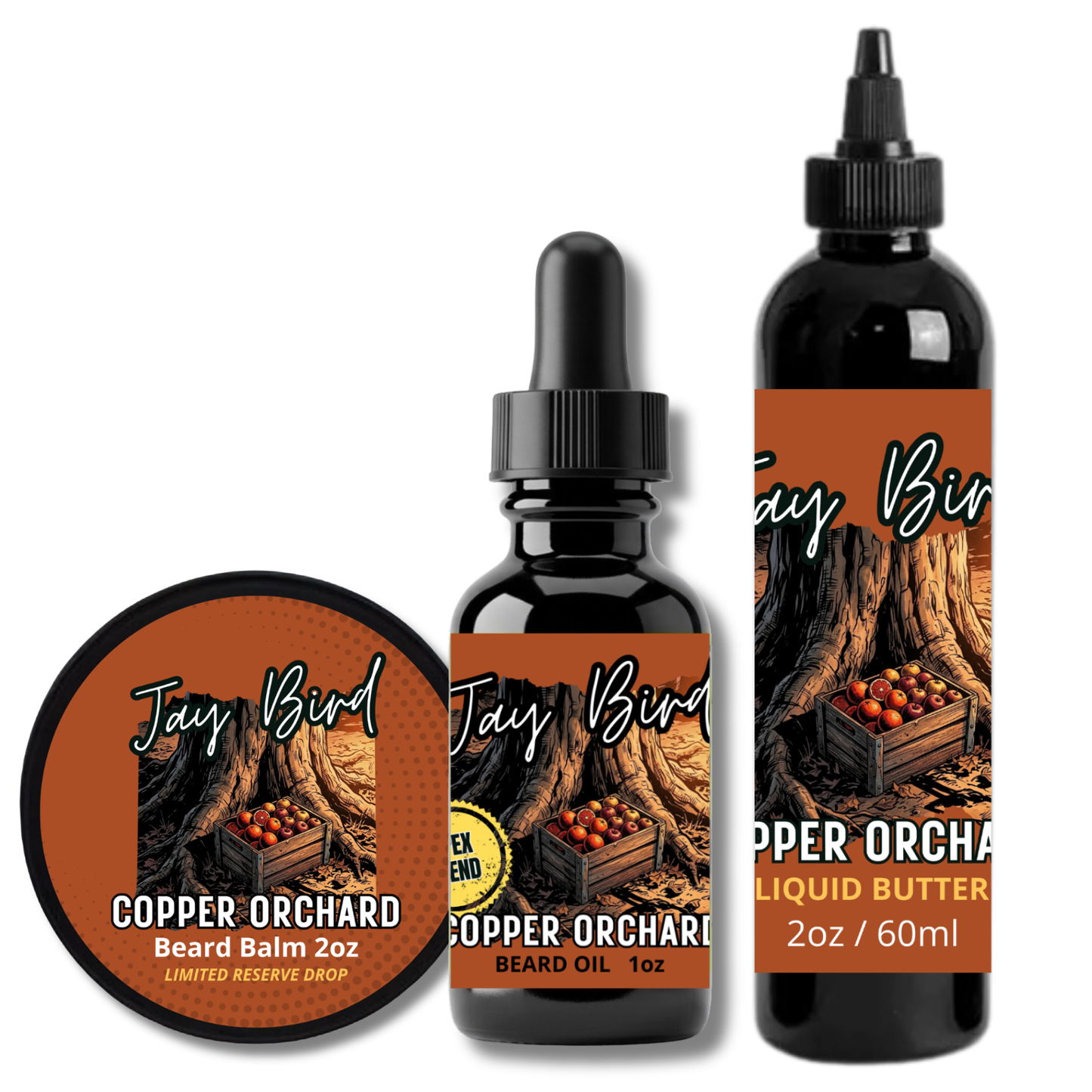 Copper Orchard Oil, Balm and Butter (Limited Reserve) | Radiant Blood Orange • Spiced Cider • Weathered Oak