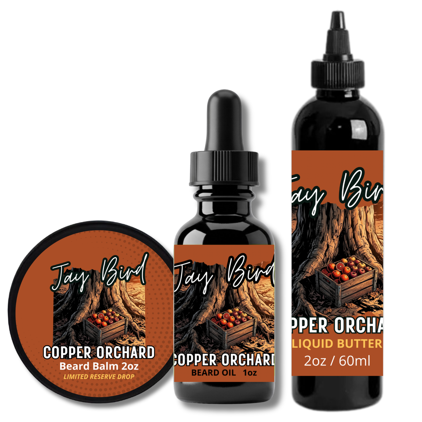 Copper Orchard Oil, Balm and Butter (Limited Reserve) | Radiant Blood Orange • Spiced Cider • Weathered Oak