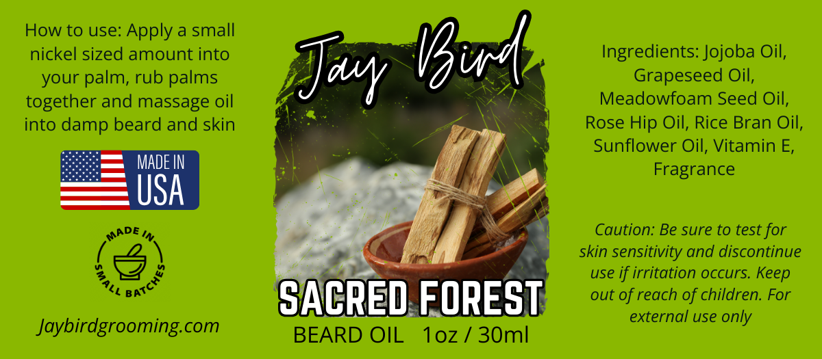 Sacred Forest Beard Oil | Incense, Sandalwood, Cedar