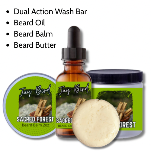 Sacred Forest All-In-One Kit | Oil, Balm, Butter, and Wash Bar