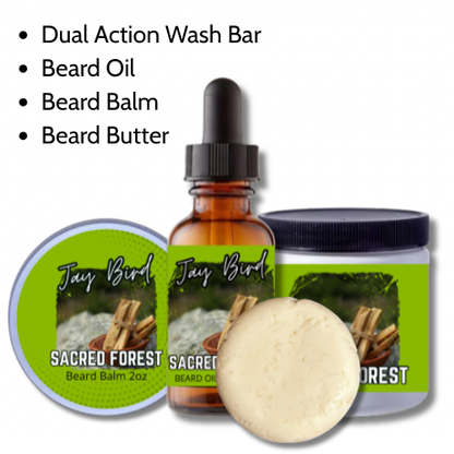 Sacred Forest All-In-One Kit | Oil, Balm, Butter, and Wash Bar