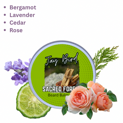 Sacred Forest Beard Balm | Herbal Floral Woods